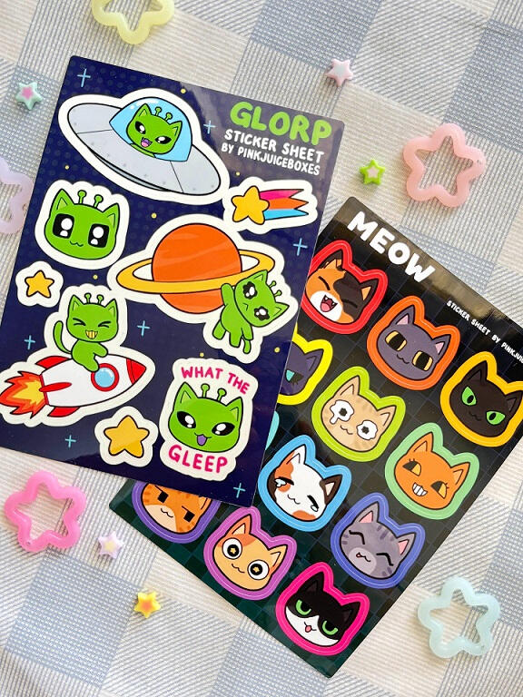 CAT STICKERSHEETS CAT STICKERSHEETS
