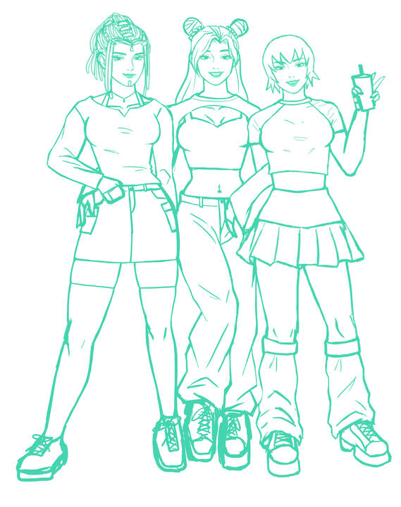 JJBA | Ermes, Jolyne + FF